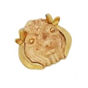 Vintage Taurus Bull Brooch by Razza